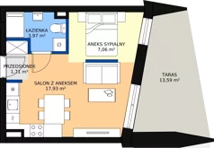 1 pokój, apartament 30,67 m², piętro 2, oferta nr B19, Nowa Palmiarnia, Polanica-Zdrój, ul. Zdrojowa