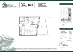 1 pokój, apartament 30,67 m², piętro 2, oferta nr B16, Nowa Palmiarnia, Polanica-Zdrój, ul. Zdrojowa