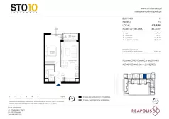 2 pokoje, apartament 43,27 m², piętro 5, oferta nr CH110/M/C2.5.05, STO10 Chylońska, Gdynia, Chylonia, ul. Chylońska 108