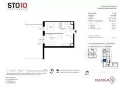 2 pokoje, mieszkanie 39,46 m², parter, oferta nr CH110/M/D1.1.0.01, STO10 Chylońska - Etap 4, Gdynia, Chylonia, ul. Chylońska 110, 110c