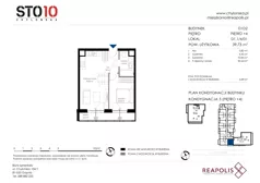2 pokoje, mieszkanie 39,73 m², piętro 4, oferta nr CH110/M/D1.1.4.01, STO10 Chylońska - Etap 4, Gdynia, Chylonia, ul. Chylońska 110, 110c
