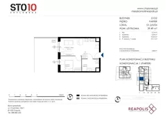2 pokoje, mieszkanie 39,49 m², parter, oferta nr CH110/M/D1.2.0.04, STO10 Chylońska - Etap 4, Gdynia, Chylonia, ul. Chylońska 110, 110c
