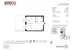 2 pokoje, mieszkanie 39,39 m², parter, oferta nr CH110/M/D1.2.0.05, STO10 Chylońska - Etap 4, Gdynia, Chylonia, ul. Chylońska 110, 110c