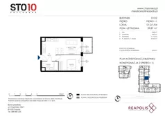 2 pokoje, mieszkanie 39,87 m², piętro 1, oferta nr CH110/M/D1.2.1.04, STO10 Chylońska - Etap 4, Gdynia, Chylonia, ul. Chylońska 110, 110c