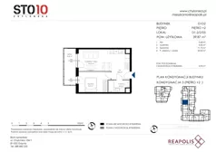 2 pokoje, mieszkanie 39,87 m², piętro 2, oferta nr CH110/M/D1.2.2.05, STO10 Chylońska - Etap 4, Gdynia, Chylonia, ul. Chylońska 110, 110c