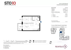 2 pokoje, mieszkanie 39,87 m², piętro 2, oferta nr CH110/M/D1.2.2.06, STO10 Chylońska - Etap 4, Gdynia, Chylonia, ul. Chylońska 110, 110c