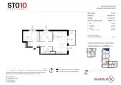 3 pokoje, mieszkanie 48,49 m², piętro 1, oferta nr CH110/M/D1.2.1.01, STO10 Chylońska - Etap 4, Gdynia, Chylonia, ul. Chylońska 110, 110c