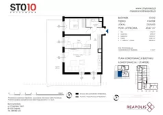 3 pokoje, mieszkanie 63,67 m², parter, oferta nr CH110/M/D2.0.03, STO10 Chylońska - Etap 4, Gdynia, Chylonia, ul. Chylońska 110, 110c
