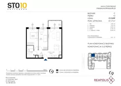 3 pokoje, mieszkanie 57,17 m², piętro 2, oferta nr C1/2/07, STO10 Chylońska, Gdynia, Chylonia, ul. Chylońska 108