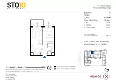 2 pokoje, mieszkanie 43,35 m², piętro 2, oferta nr C2/2/08, STO10 Chylońska, Gdynia, Chylonia, ul. Chylońska 108