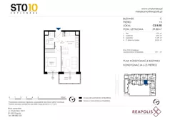2 pokoje, mieszkanie 39,88 m², piętro 5, oferta nr C2/5/02, STO10 Chylońska, Gdynia, Chylonia, ul. Chylońska 108