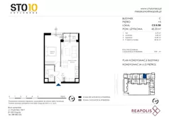 2 pokoje, mieszkanie 43,20 m², piętro 5, oferta nr C2/5/05, STO10 Chylońska, Gdynia, Chylonia, ul. Chylońska 108