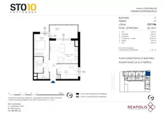 3 pokoje, mieszkanie 56,15 m², piętro 7, oferta nr C2/7/06, STO10 Chylońska, Gdynia, Chylonia, ul. Chylońska 108