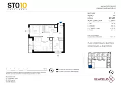 3 pokoje, apartament 47,28 m², piętro 4, oferta nr C1/4/01, STO10 Chylońska, Gdynia, Chylonia, ul. Chylońska 108