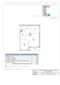 3 pokoje, apartament 47,33 m², piętro 4, oferta nr C1/4/01, STO10 Chylońska, Gdynia, Chylonia, ul. Chylońska 108