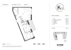3 pokoje, mieszkanie 67,48 m², piętro 1, oferta nr A.1.4, K48, Gdańsk, Przymorze, ul. Kołobrzeska 48