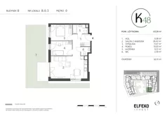 3 pokoje, mieszkanie 58,38 m², piętro 1, oferta nr A.1.6, K48, Gdańsk, Przymorze, ul. Kołobrzeska 48