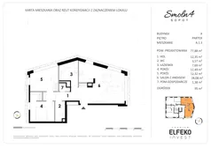 3 pokoje, mieszkanie 78,15 m², parter, oferta nr A.1.3, Smolna 4, Sopot, Świemirowo, ul. Smolna 4