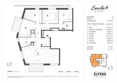 5 pokoi, mieszkanie 120,34 m², piętro 1, oferta nr B.2.2/3, Smolna 4, Sopot, Świemirowo, ul. Smolna 4