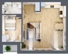 2 pokoje, mieszkanie 52,44 m², piętro 1, oferta nr 5/M8, Nowa Cegielnia, Gorzów Wielkopolski, Janice, ul. Warszawska 185