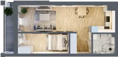 2 pokoje, mieszkanie 38,55 m², piętro 1, oferta nr 5/M10, Nowa Cegielnia, Gorzów Wielkopolski, Janice, ul. Warszawska 185