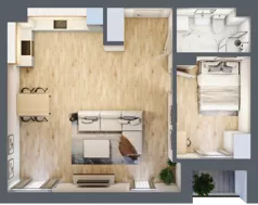 2 pokoje, mieszkanie 52,38 m², piętro 2, oferta nr 5A/M17, Nowa Cegielnia, Gorzów Wielkopolski, Janice, ul. Warszawska 185