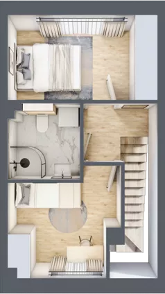 3 pokoje, mieszkanie 51,92 m², parter, oferta nr 23, Rabowice Park, Rabowice, ul. Dębowa