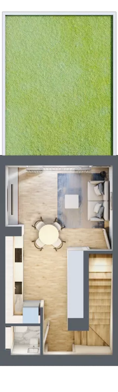 3 pokoje, mieszkanie 51,92 m², parter, oferta nr 24, Rabowice Park, Rabowice, ul. Dębowa