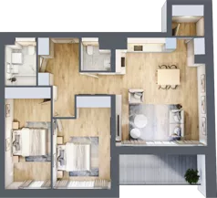 3 pokoje, mieszkanie 77,80 m², piętro 4, oferta nr A36, Kamienica Calisia, Kalisz, Śródmieście, ul. Złota 20A