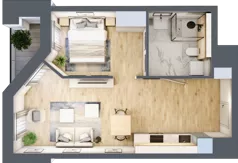 2 pokoje, mieszkanie 41,95 m², parter, oferta nr B/0/1, Ogrodowa 12, Poznań, Stare Miasto, Stare Miasto, ul. Ogrodowa 12