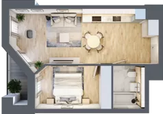 2 pokoje, mieszkanie 42,19 m², parter, oferta nr B/0/15, Ogrodowa 12, Poznań, Stare Miasto, Stare Miasto, ul. Ogrodowa 12