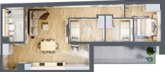 4 pokoje, mieszkanie 72,30 m², piętro 1, oferta nr B/1/5, Ogrodowa 12, Poznań, Stare Miasto, Stare Miasto, ul. Ogrodowa 12
