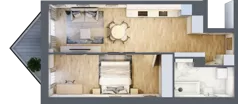 2 pokoje, mieszkanie 49,33 m², piętro 3, oferta nr B/3/3, Ogrodowa 12, Poznań, Stare Miasto, Stare Miasto, ul. Ogrodowa 12