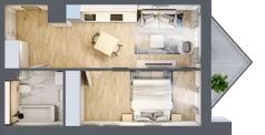2 pokoje, mieszkanie 41,59 m², piętro 3, oferta nr B/3/4, Ogrodowa 12, Poznań, Stare Miasto, Stare Miasto, ul. Ogrodowa 12