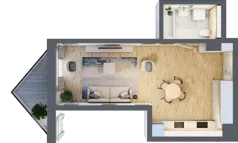 1 pokój, mieszkanie 36,69 m², piętro 4, oferta nr B/4/17, Ogrodowa 12, Poznań, Stare Miasto, Stare Miasto, ul. Ogrodowa 12