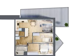 3 pokoje, mieszkanie 62,53 m², piętro 5, oferta nr B/5/11, Ogrodowa 12, Poznań, Stare Miasto, Stare Miasto, ul. Ogrodowa 12