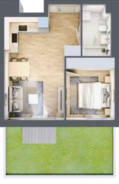 2 pokoje, mieszkanie 35,29 m², piętro 3, oferta nr G37, Osiedle Gwiazdowo, Gwiazdowo, ul. Mikołaja Kopernika