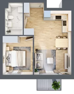 2 pokoje, mieszkanie 35,29 m², piętro 3, oferta nr G37, Osiedle Gwiazdowo, Gwiazdowo, ul. Mikołaja Kopernika