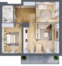 3 pokoje, mieszkanie 61,33 m², piętro 1, oferta nr A09, Dąbrowskiego 9, Szczecin, Zachód, Nowe Miasto, ul. Dąbrowskiego / Piekary