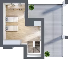4 pokoje, penthouse 79,87 m², piętro 4, oferta nr A29, Dąbrowskiego 9, Szczecin, Zachód, Nowe Miasto, ul. Dąbrowskiego / Piekary