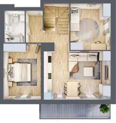 4 pokoje, penthouse 85,45 m², piętro 4, oferta nr A30, Dąbrowskiego 9, Szczecin, Zachód, Nowe Miasto, ul. Dąbrowskiego / Piekary