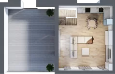 3 pokoje, mieszkanie 75,67 m², piętro 4, oferta nr A31, Dąbrowskiego 9, Szczecin, Zachód, Nowe Miasto, ul. Dąbrowskiego / Piekary