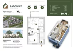 2 pokoje, mieszkanie 30,75 m², piętro 1, oferta nr 20B, Rabowice Park, Rabowice, ul. Dębowa
