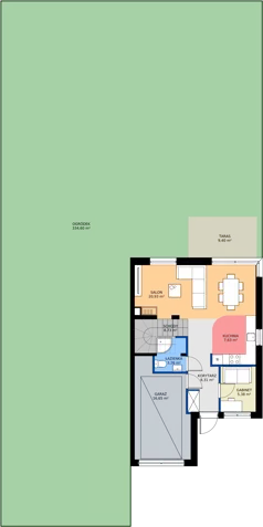 Dom 123,64 m², oferta nr 14A, Łomianki Park, Łomianki Dolne, ul. Łużycka 11