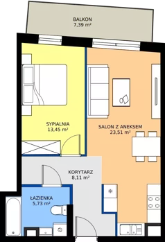 2 pokoje, mieszkanie 50,80 m², piętro 1, oferta nr M09, Villa Austeria, Nowy Dwór Mazowiecki, Kępa Nowodworska, Kępa Nowodworska, ul. Przejazd 2