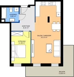 2 pokoje, mieszkanie 58,28 m², piętro 1, oferta nr M06, Villa Austeria, Nowy Dwór Mazowiecki, Kępa Nowodworska, Kępa Nowodworska, ul. Przejazd 2