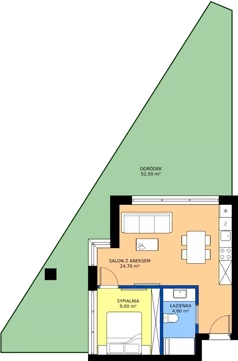 2 pokoje, lokal inwestycyjny 35,15 m², parter, oferta nr A07, Tatrzański Resort, Białka Tatrzańska, ul. Środkowa 75