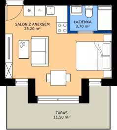 1 pokój, lokal inwestycyjny 28,83 m², piętro 1, oferta nr A13, Tatrzański Resort, Białka Tatrzańska, ul. Środkowa 75