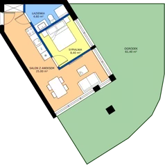 2 pokoje, lokal inwestycyjny 37,89 m², parter, oferta nr A03, Tatrzański Resort, Białka Tatrzańska, ul. Środkowa 75
