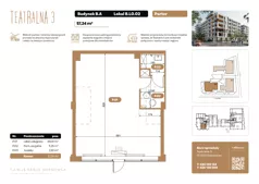 Lokal użytkowy 57,24 m², oferta nr B.LO.02, Teatralna 3 - lokale użytkowe, Sosnowiec, Śródmieście, ul. Teatralna 1